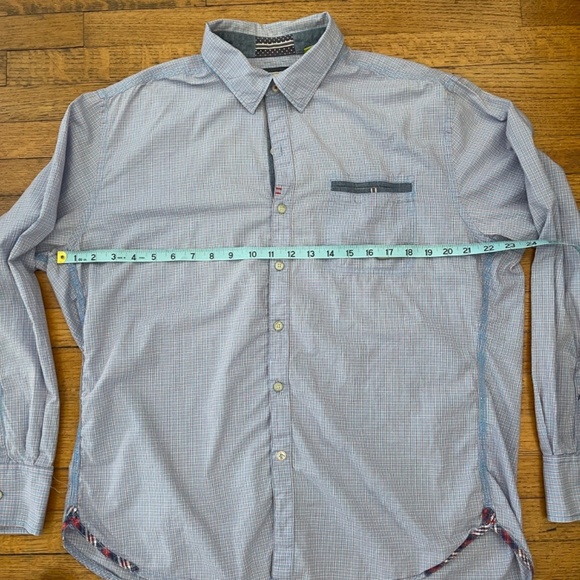 Robert Graham Men's Blue Checkered Shirt - Picture 4 of 9